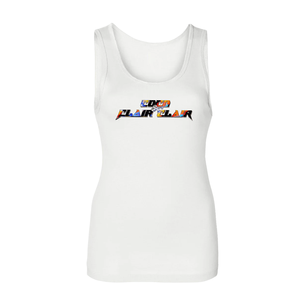 Metal Logo Tank - White